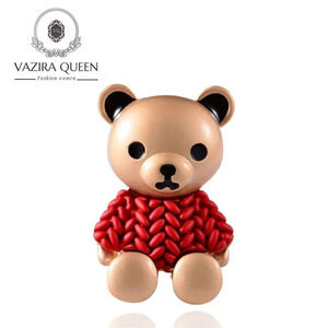 VQ Teddy Bear Brooch
